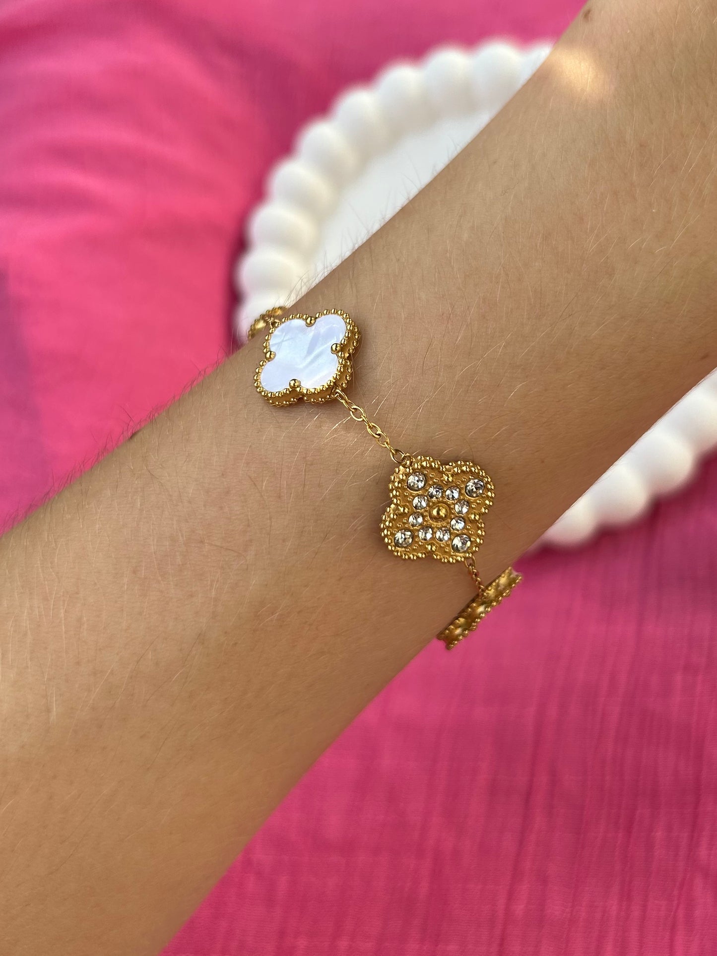 Bracelet trèfle b/d