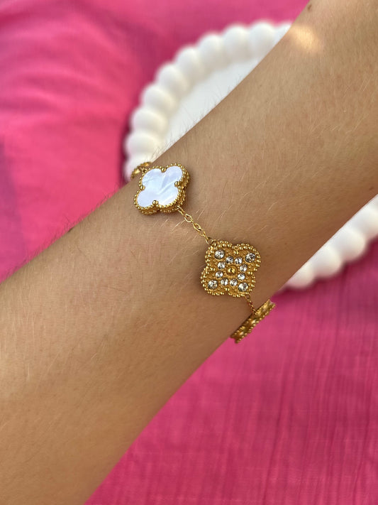 Bracelet trèfle b/d