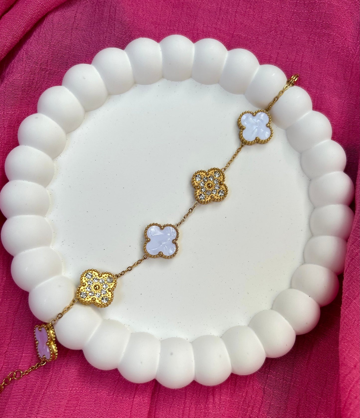 Bracelet trèfle b/d